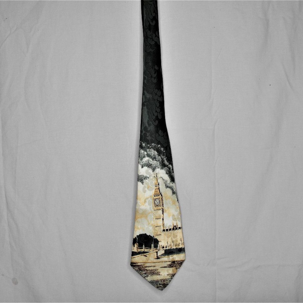 40's Men's Hand Painted Tie